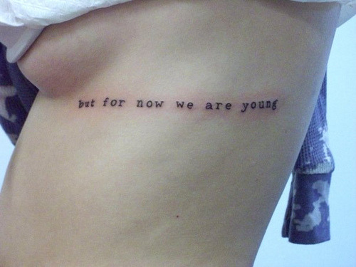 lyrics tattoo. my Bon Iver lyrics tattoo